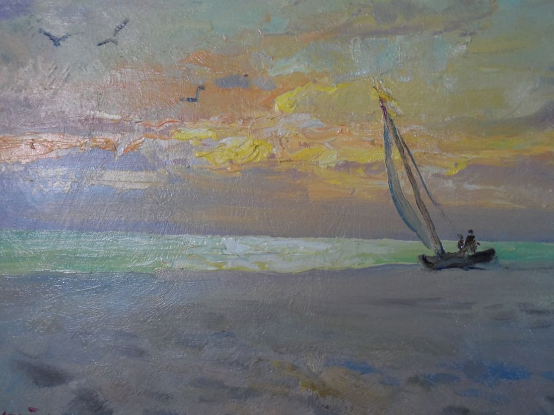 Oil painting Evening by the sea Mishurovsky V. V. - 7