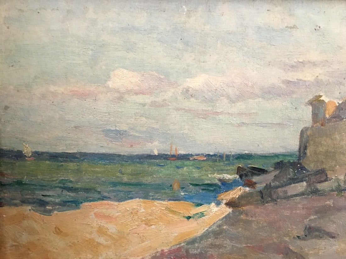 Oil painting Shore landscape Leonid Ovsiyovych Muchnyk - 2
