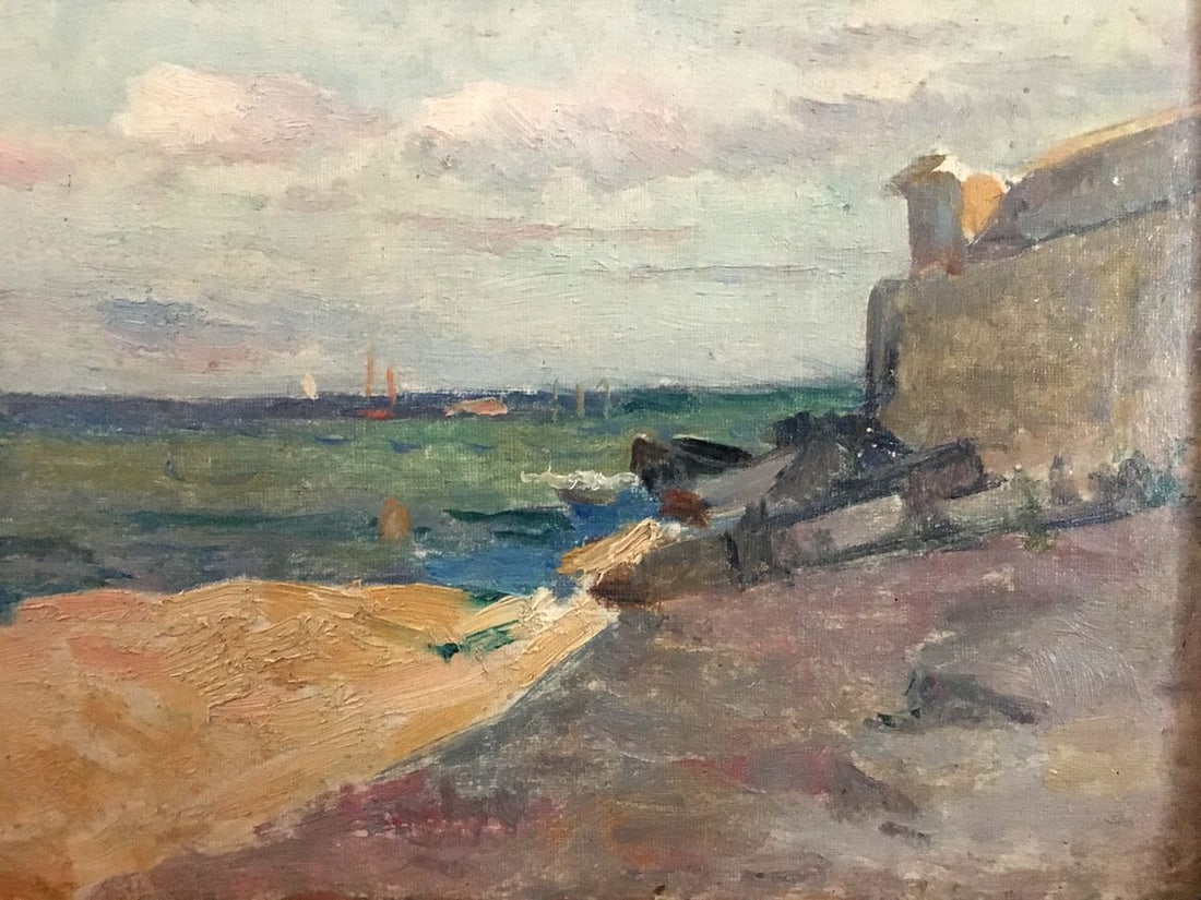 Oil painting Shore landscape Leonid Ovsiyovych Muchnyk - 3