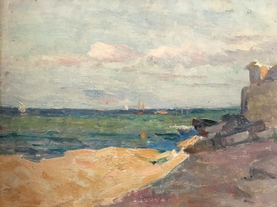 Oil painting Shore landscape Leonid Ovsiyovych Muchnyk - 4