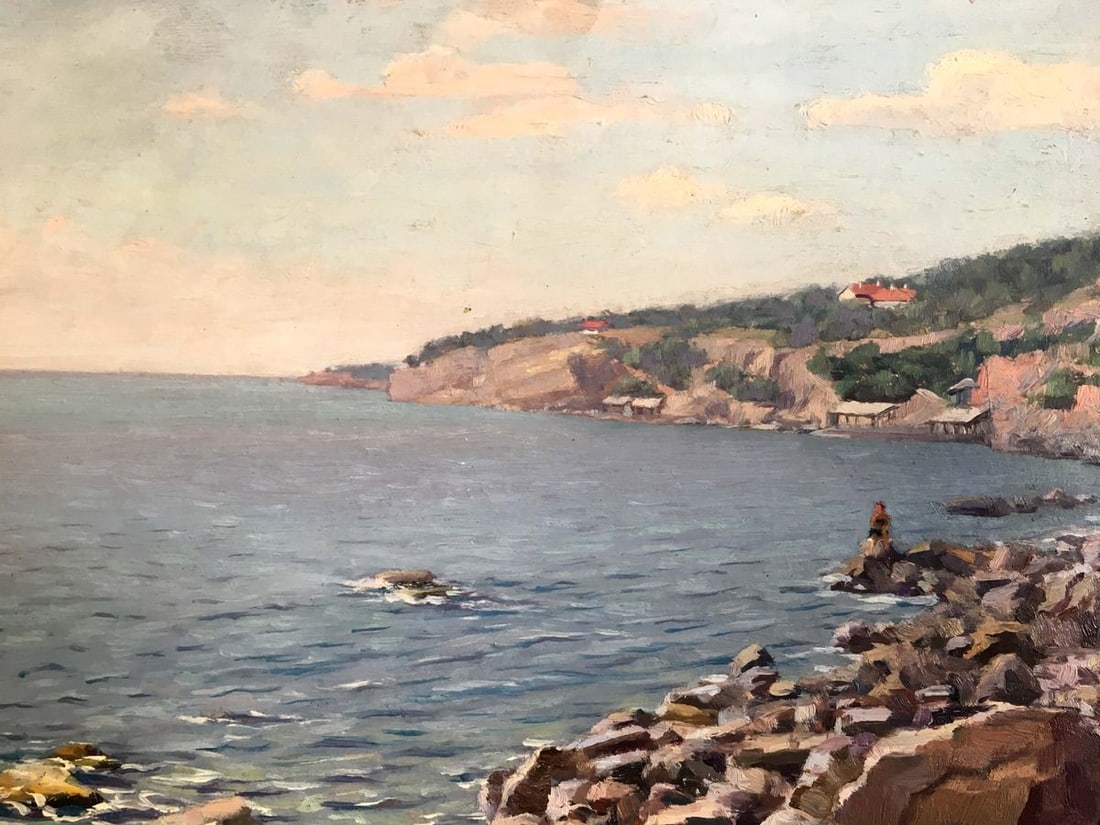 Oil painting Shore landscape - 6