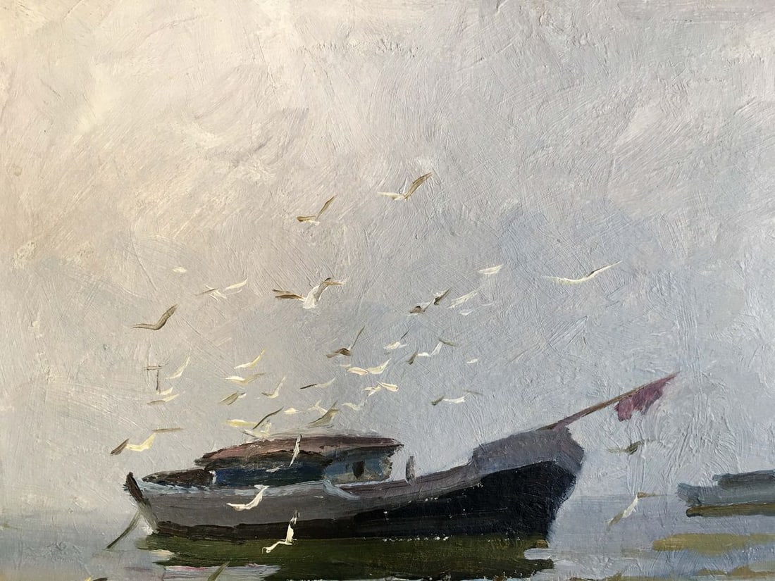 Oil painting Near the shore Yarovoy Stepan Kalinovich - 2