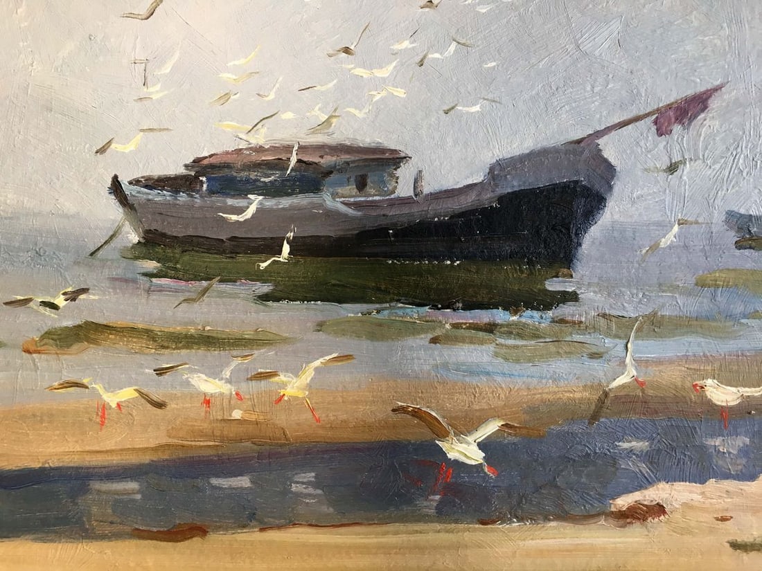 Oil painting Near the shore Yarovoy Stepan Kalinovich - 5