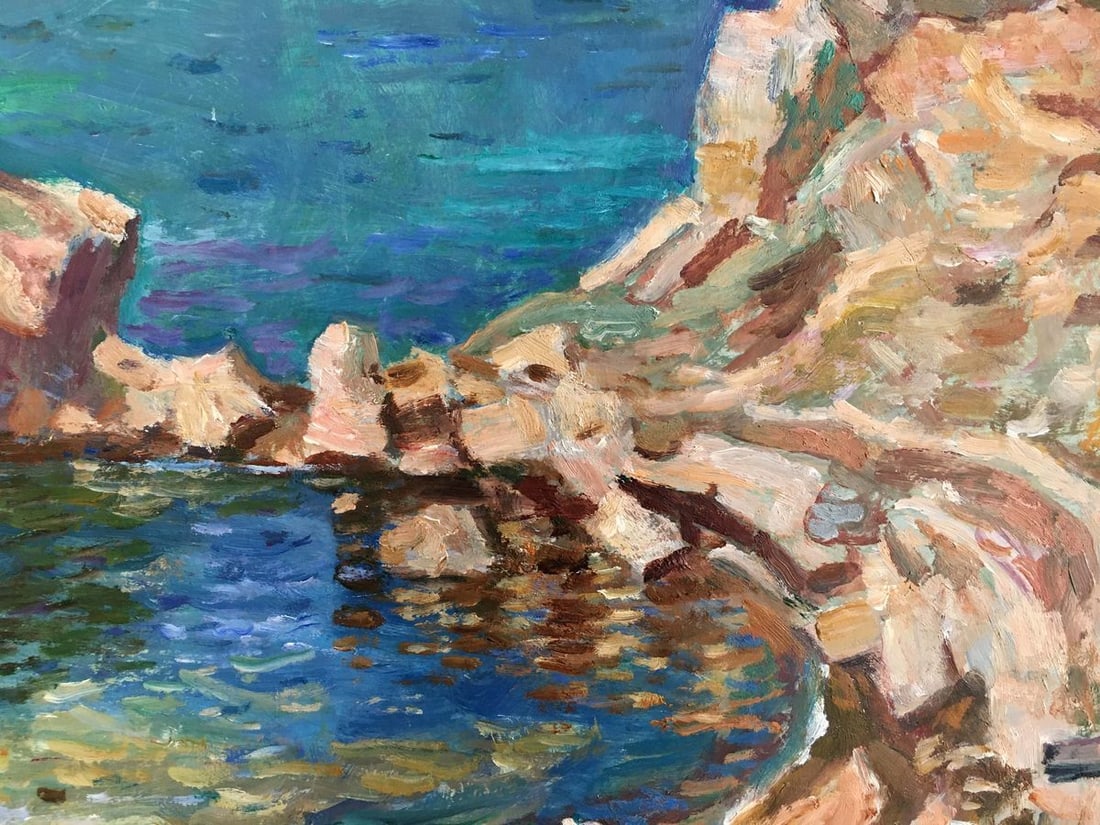 Oil painting Landscape with a lighthouse Konovalov V. Y. - 6