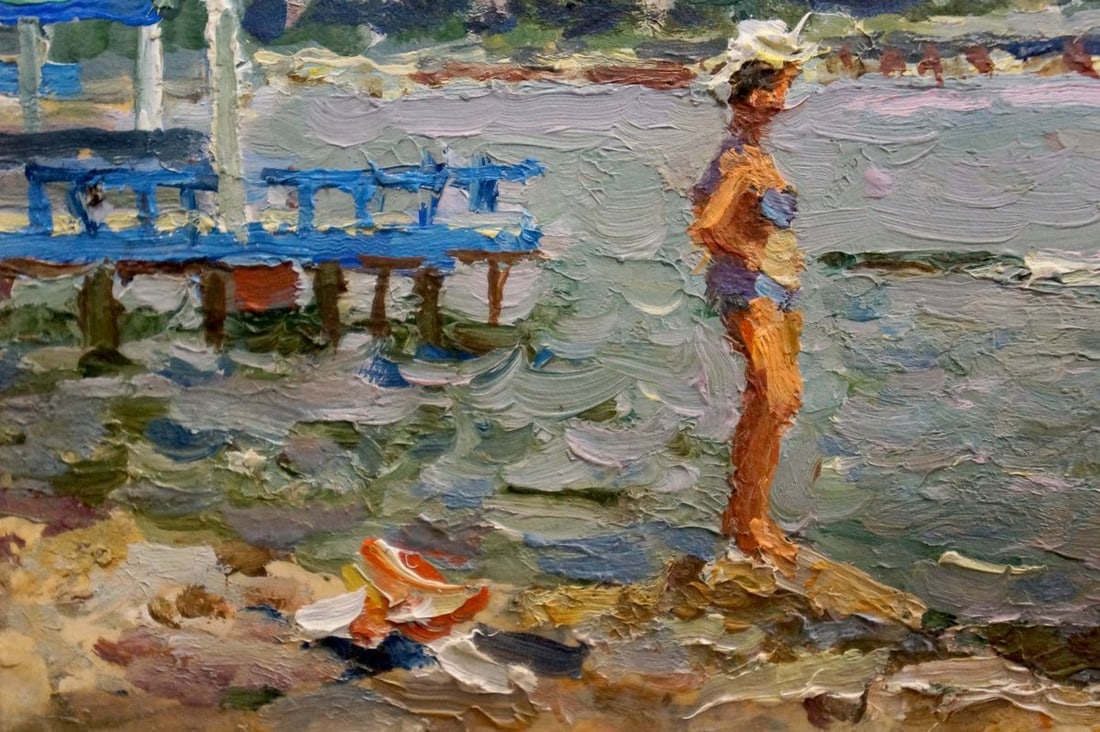 Oil painting Girl by the sea Korostelev Vladimir Alexandrovich - 3