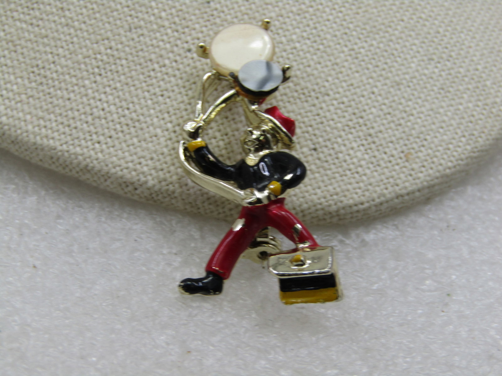 Vintage Enameled Balloon Seller Brooch, 1950's-1960's (1 of 5)