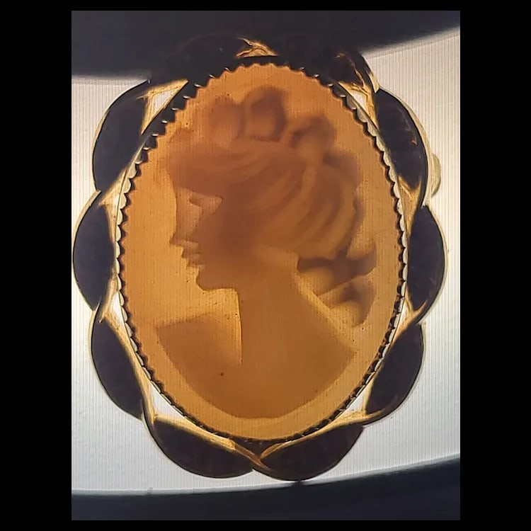 Vintage Cameo Pin/Pendant/Brooch Hallmarked 1/20-12k G.F. - 6
