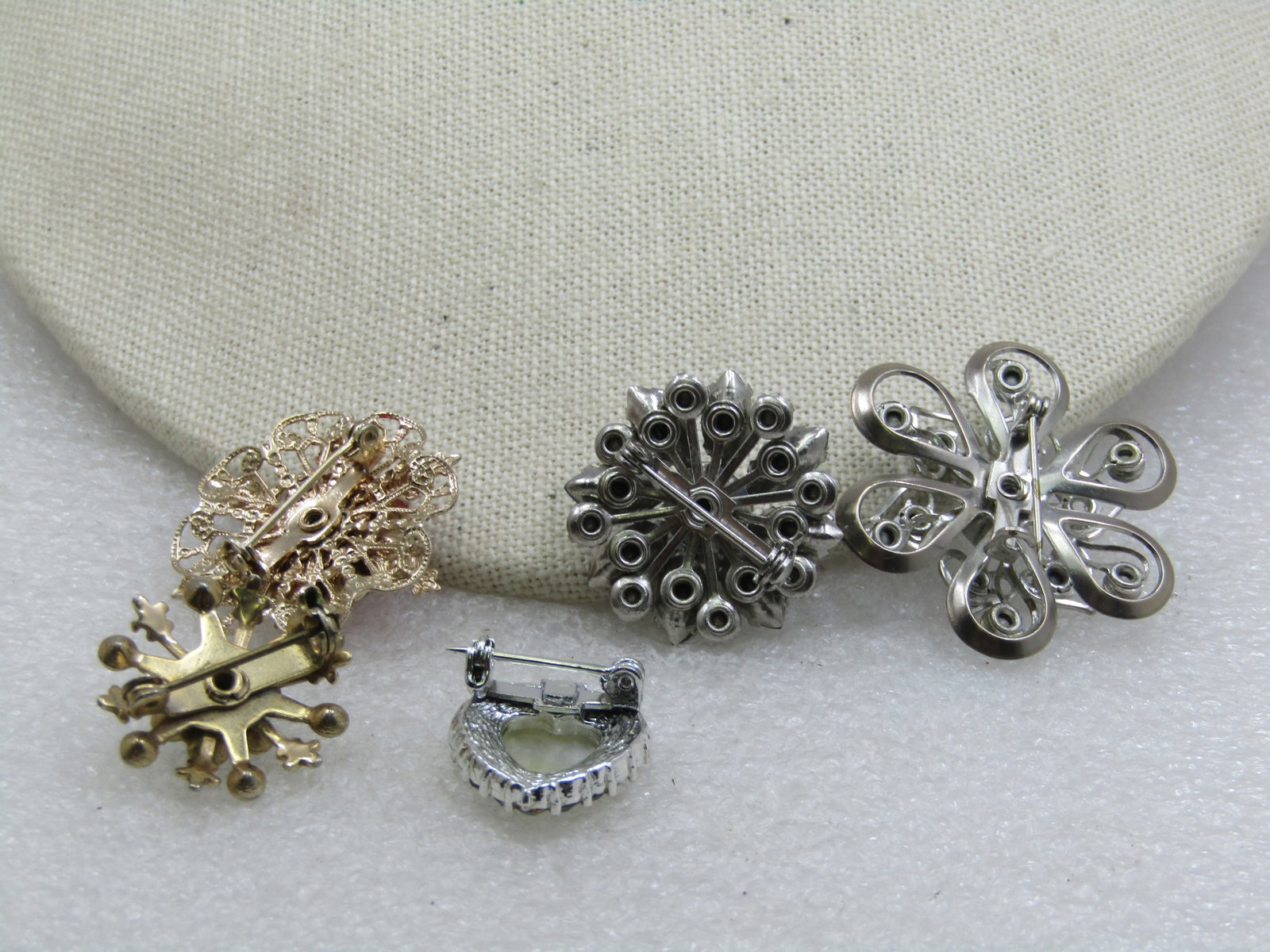 Vintage Rhinestone Blossom Brooch Lot, 1940's-1950's - 4