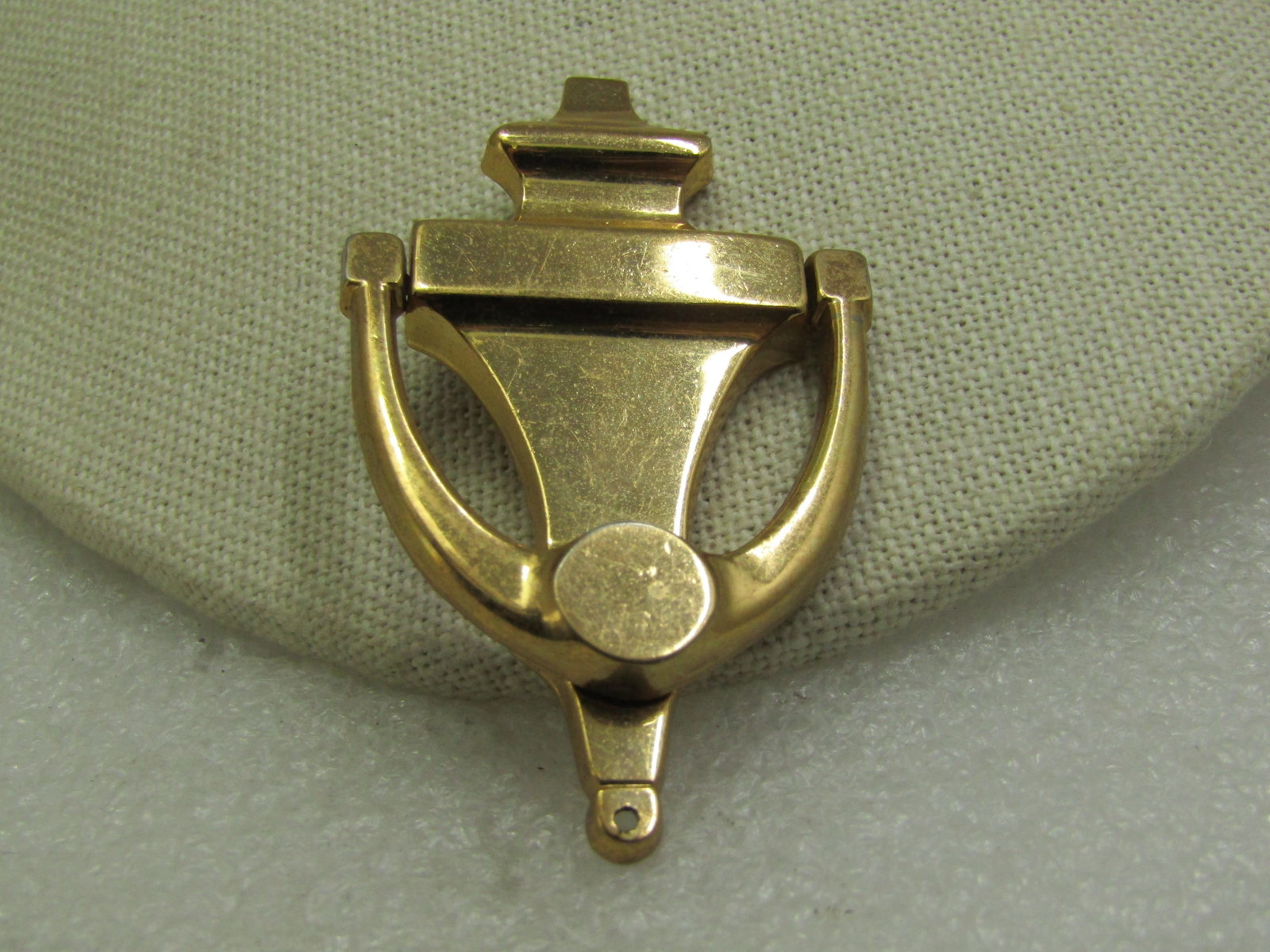 Vintage Door Knocker Brooch, Signed Coro, 1940's-1950's, 2.5" - 3