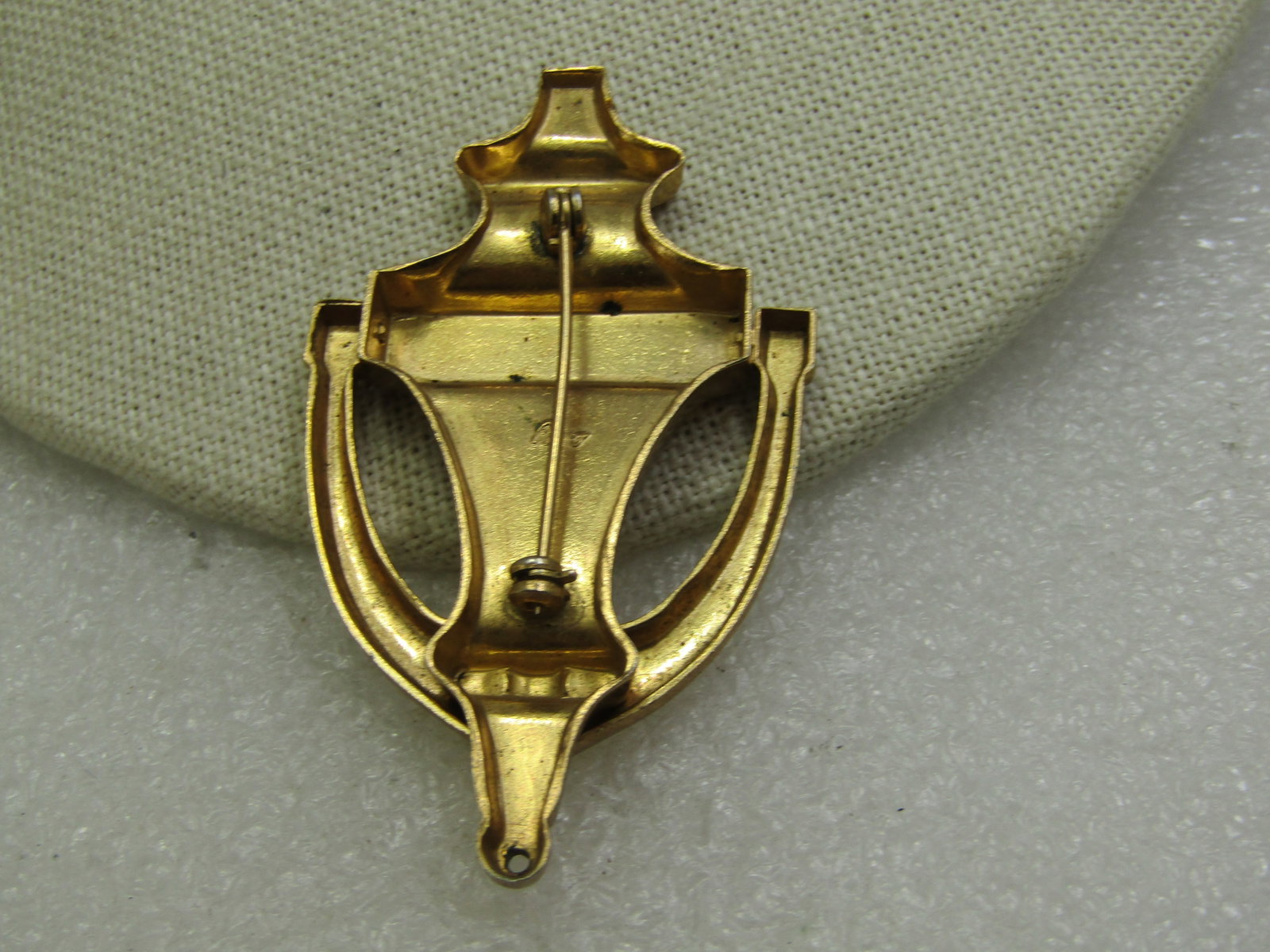 Vintage Door Knocker Brooch, Signed Coro, 1940's-1950's, 2.5" - 4