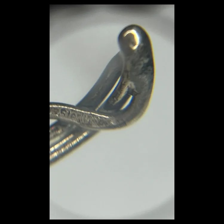 Estate Sterling Silver Wrapped Vine Cuff Bracelet Hallmarked Sterling Weighs 18.9 gramsMeasures 2 x - 5