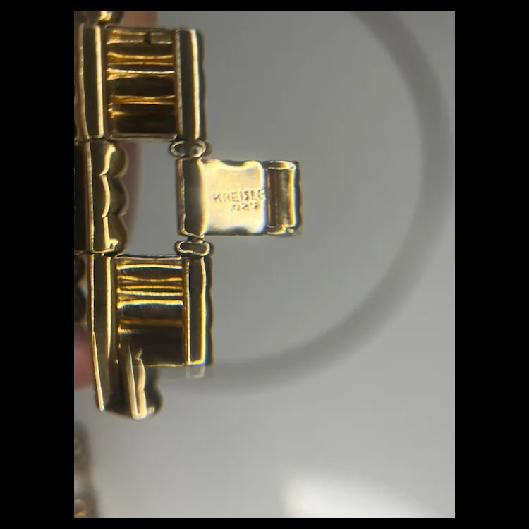 Vintage Kreisler 12k Gold Filled Art Deco Bracelet12k Gold FilledWeighs 41.9 gramsMeasures 8 inches - 5