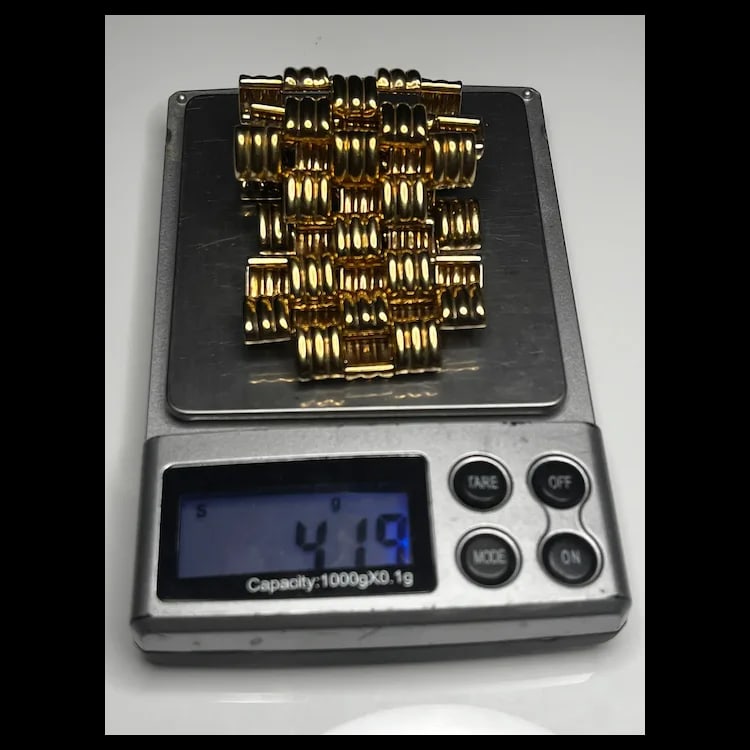 Vintage Kreisler 12k Gold Filled Art Deco Bracelet12k Gold FilledWeighs 41.9 gramsMeasures 8 inches - 7