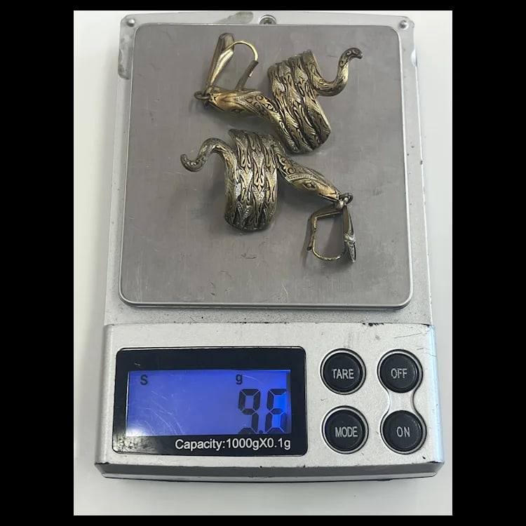 Vintage Coiled Snake/Cobra Golden Earrings - 7