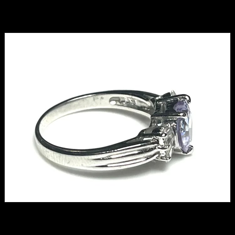 Estate Pink/Purple Topaz Heart Ring - 3