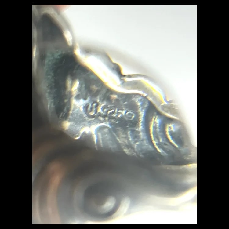 Estate Signed Carolyn Pollack Sterling Silver Statement Ring - 4