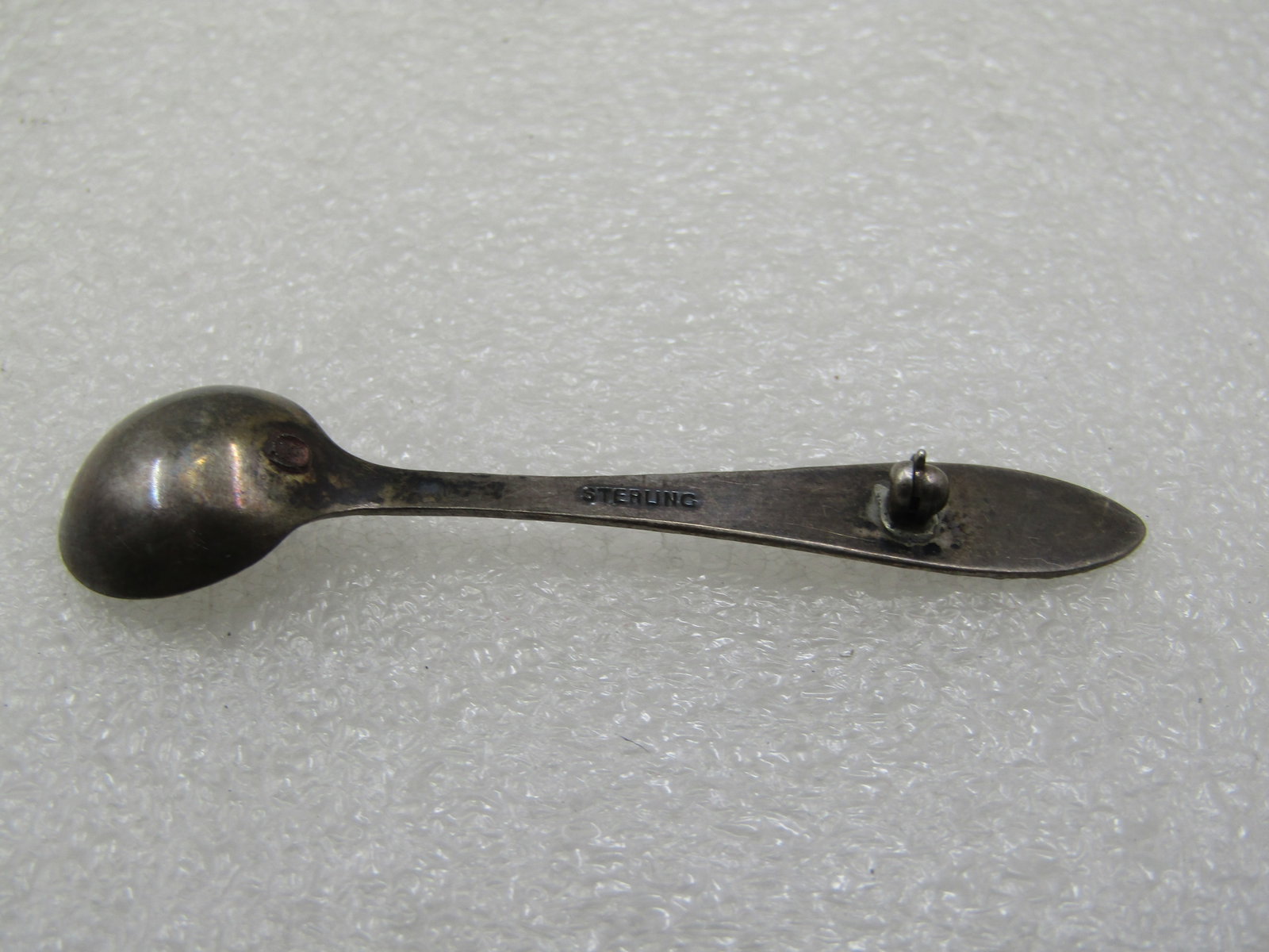Vintage Sterling Spoon Brooch, Needs Pinback, Mid-Century - 5