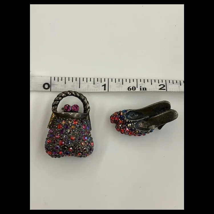 Estate AB Rhinestone Pins - 4