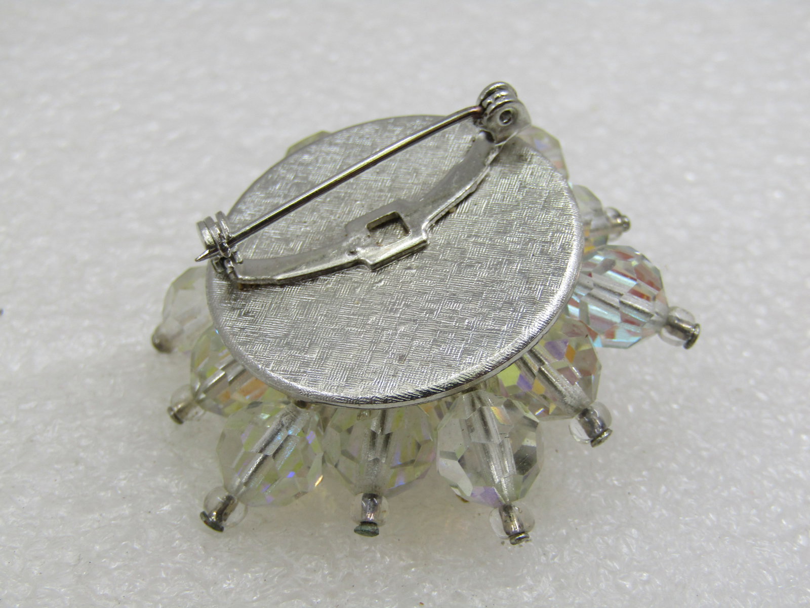 Vintage Aurora Borealis Crystal Brooch, 1960's - 5