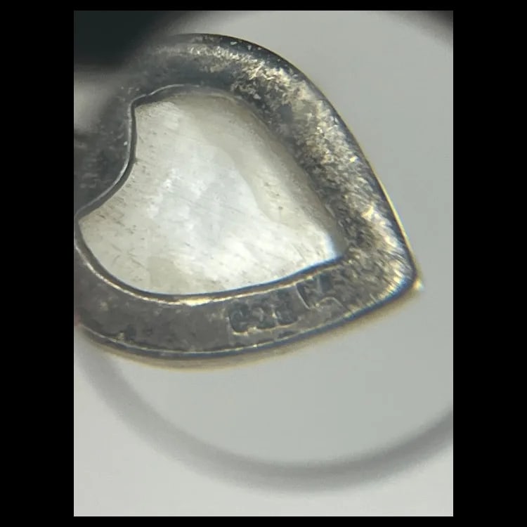 Vintage Sterling Silver Marcasite and Moonstone Heart EarringsSterling SilverWeighs 8.5 - 5