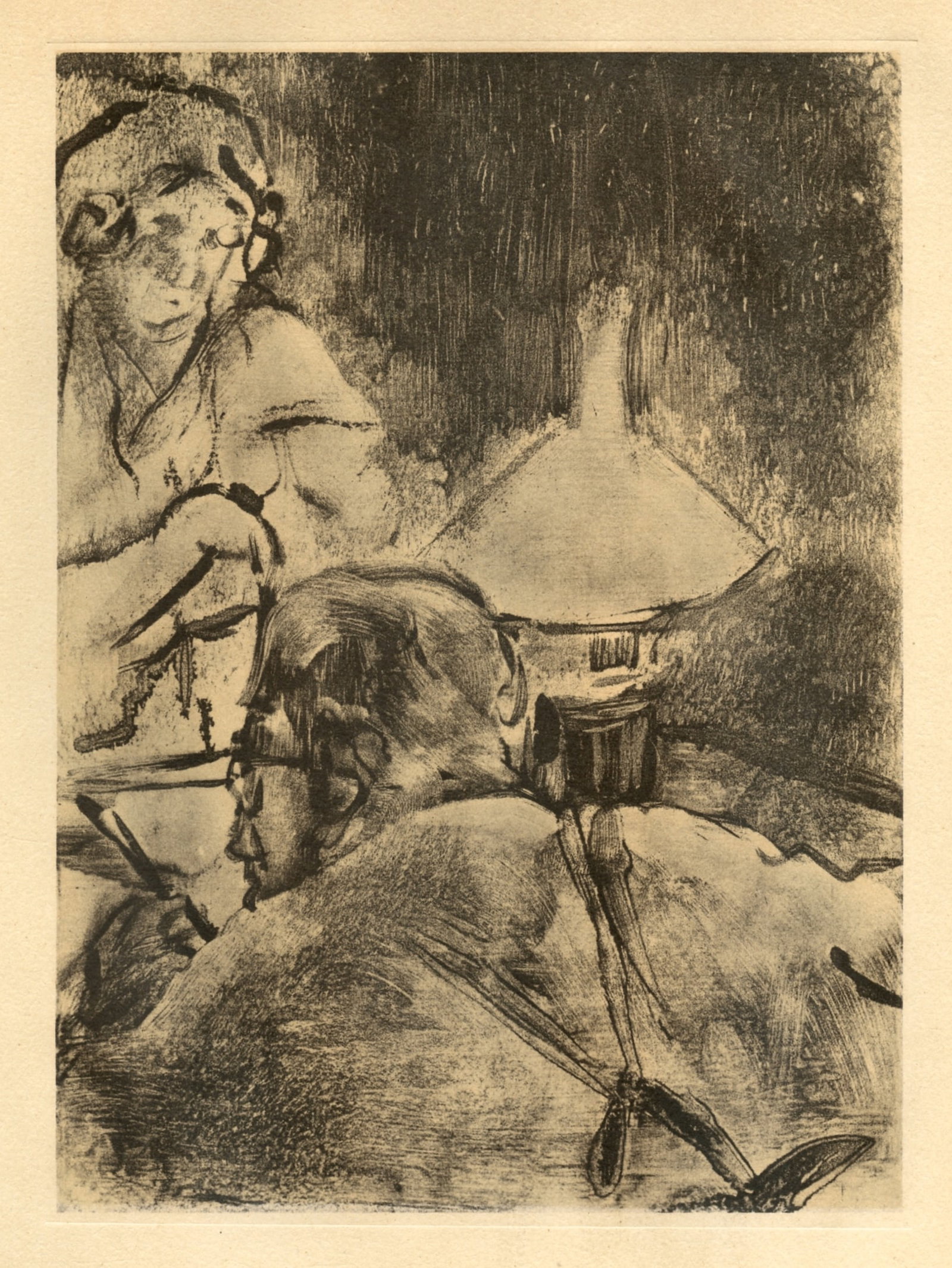 Edgar Degas monotype "Famille Cardinal" (1 of 1)