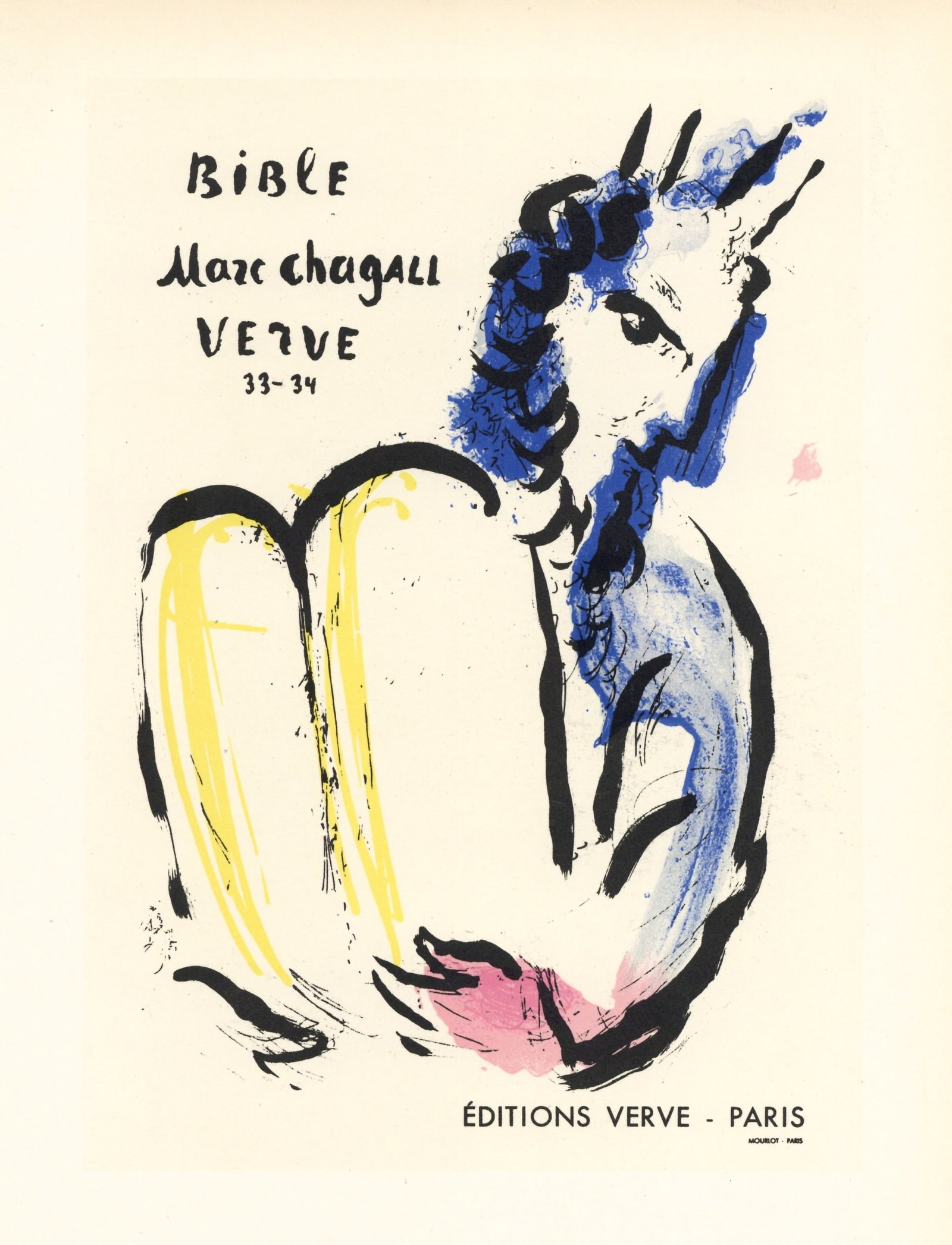 Marc Chagall lithograph poster "Bible" (1 of 1)