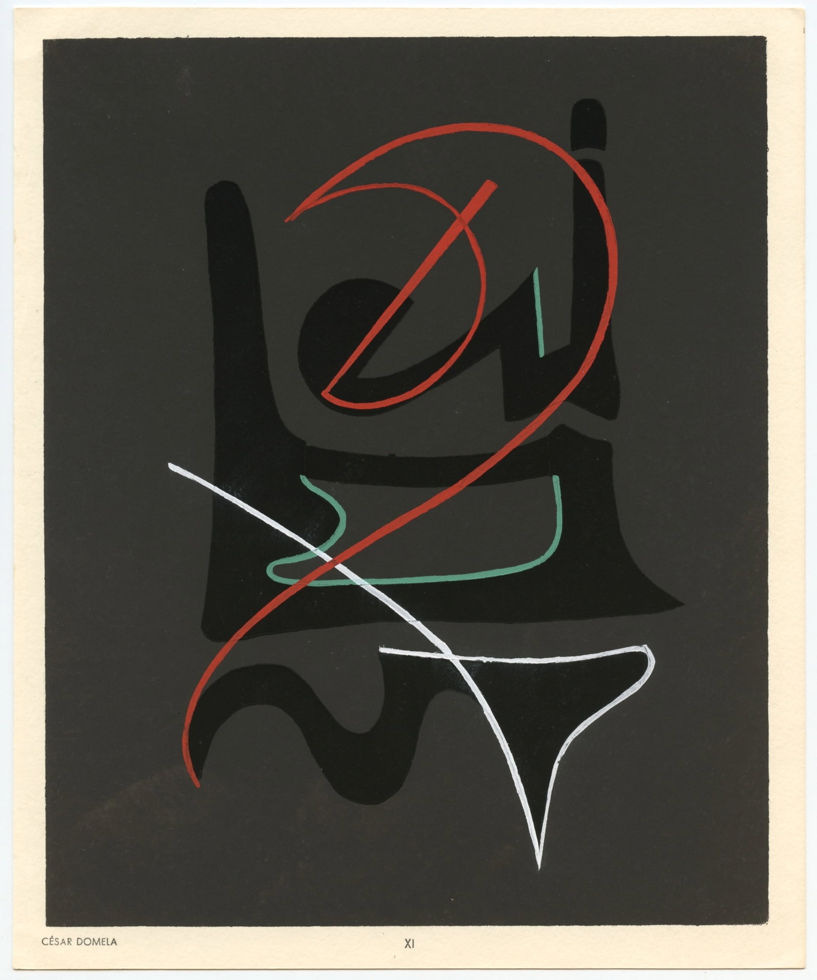 Cesar Domela pochoir | Temoignages pour l'art abstrait (1 of 1)