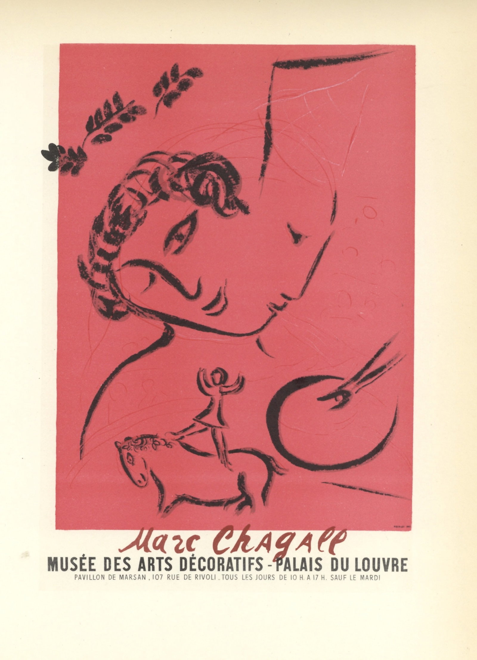 Marc Chagall lithograph poster, 1959 (1 of 1)