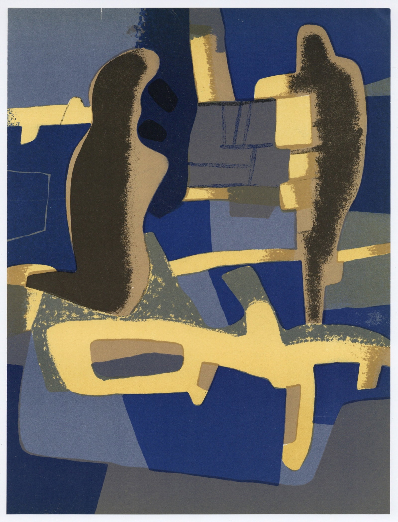 Maurice Esteve original lithograph "Face a face" (1 of 1)