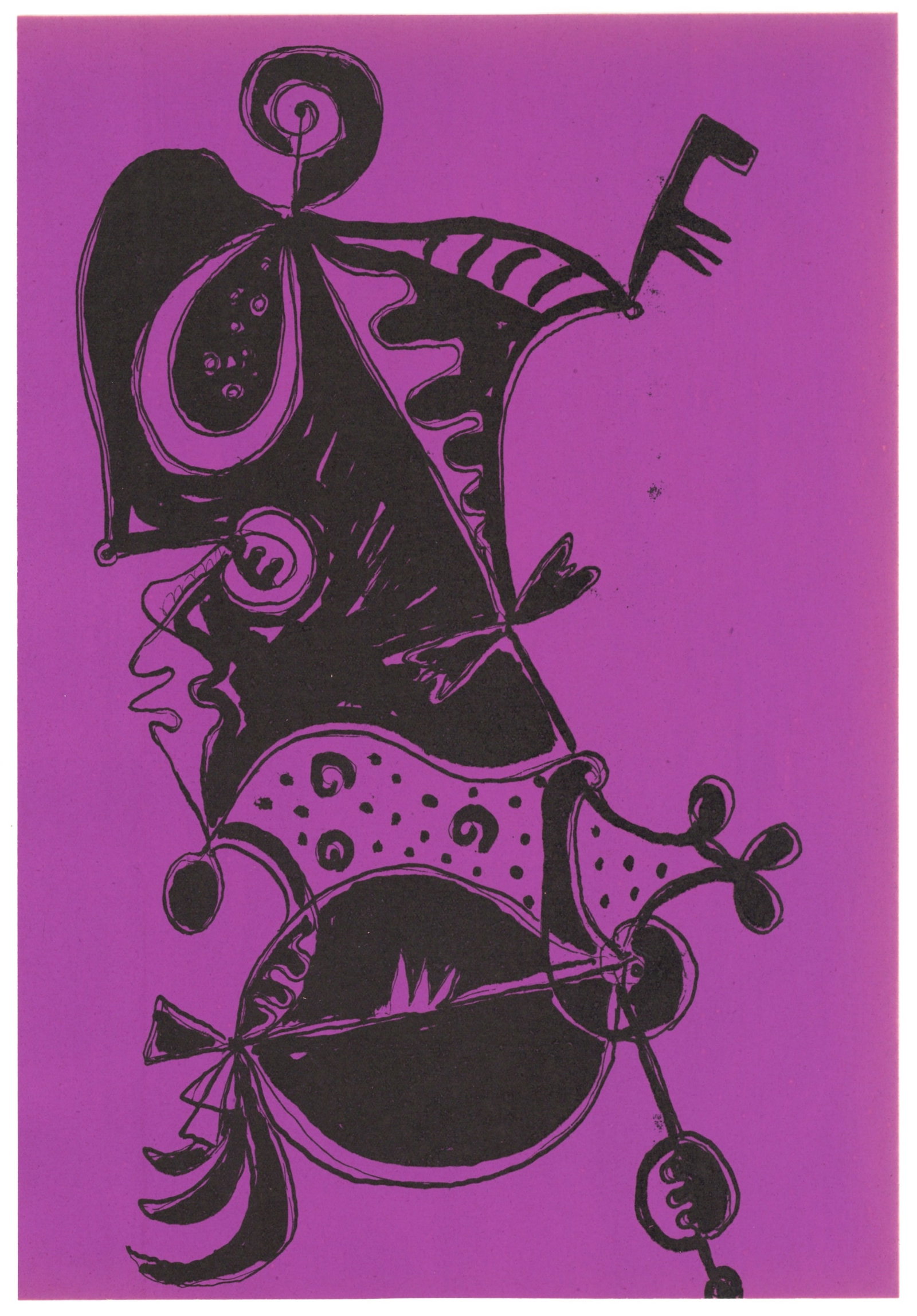 Gillo Dorfles original lithograph | Groupe Espace: Title: Gillo Dorfles original lithograph | Groupe Espace Description: Medium: original lithograph. Printed on a thin japon-type paper and published in Milan by Groupe Espace for the very rare 1955-56 