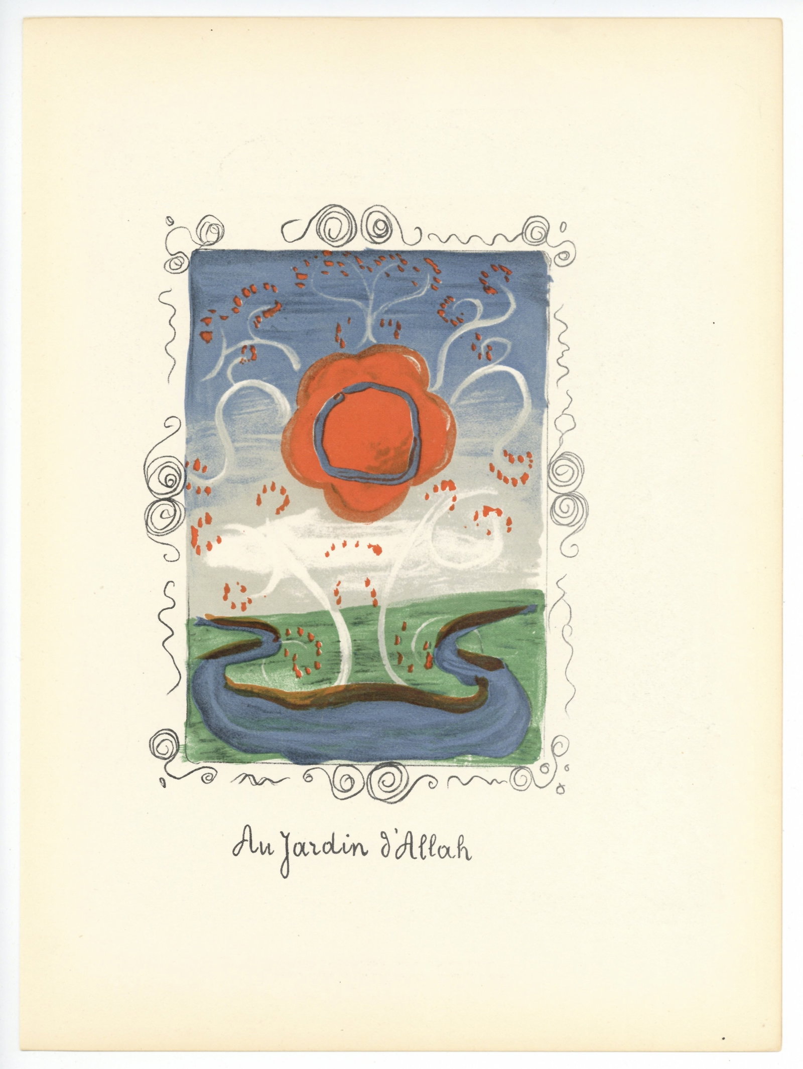 Andre Derain lithograph "In the Garden of Allah" (1 of 1)