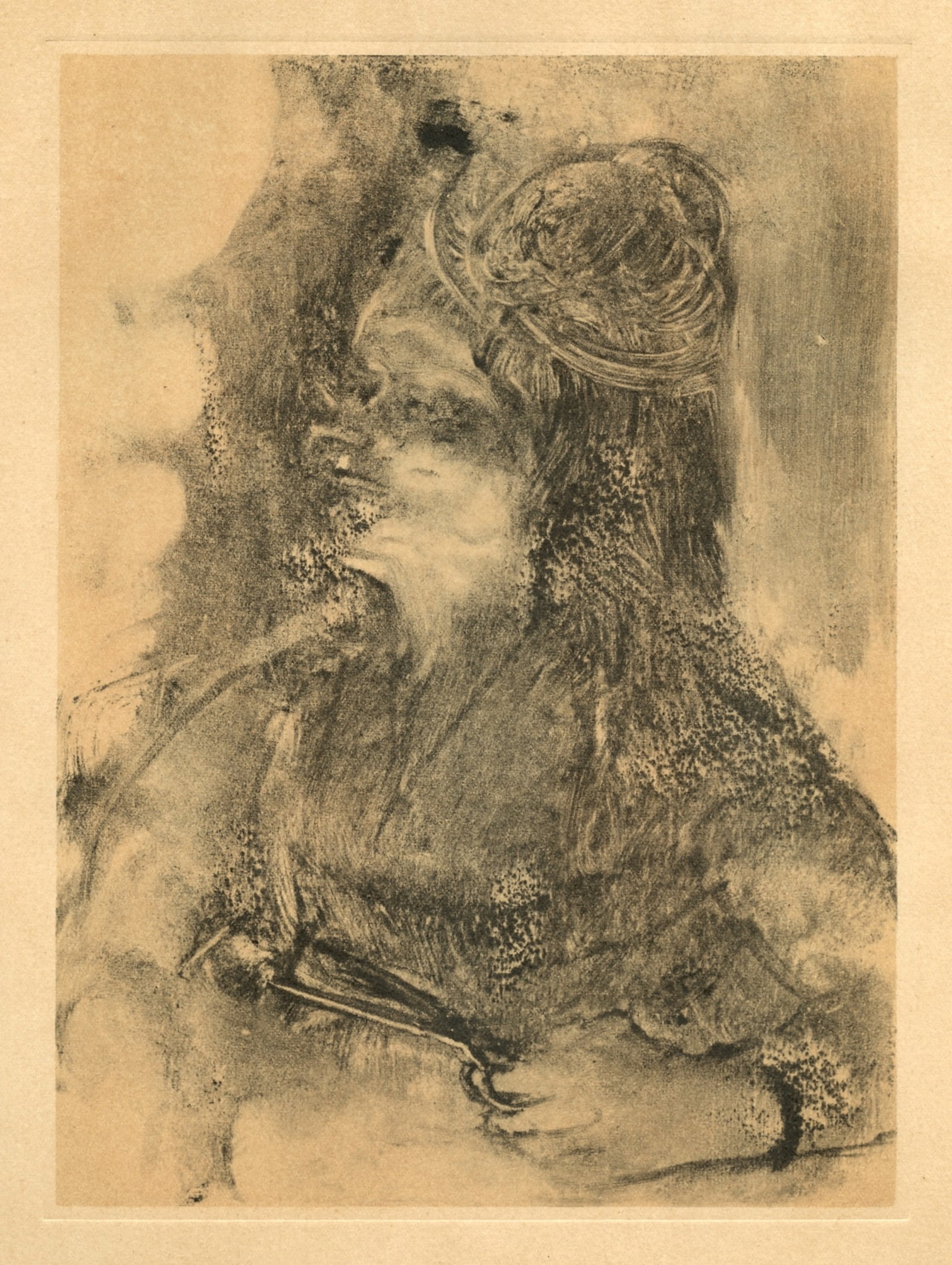 Edgar Degas monotype "Les Ciseaux" (1 of 1)
