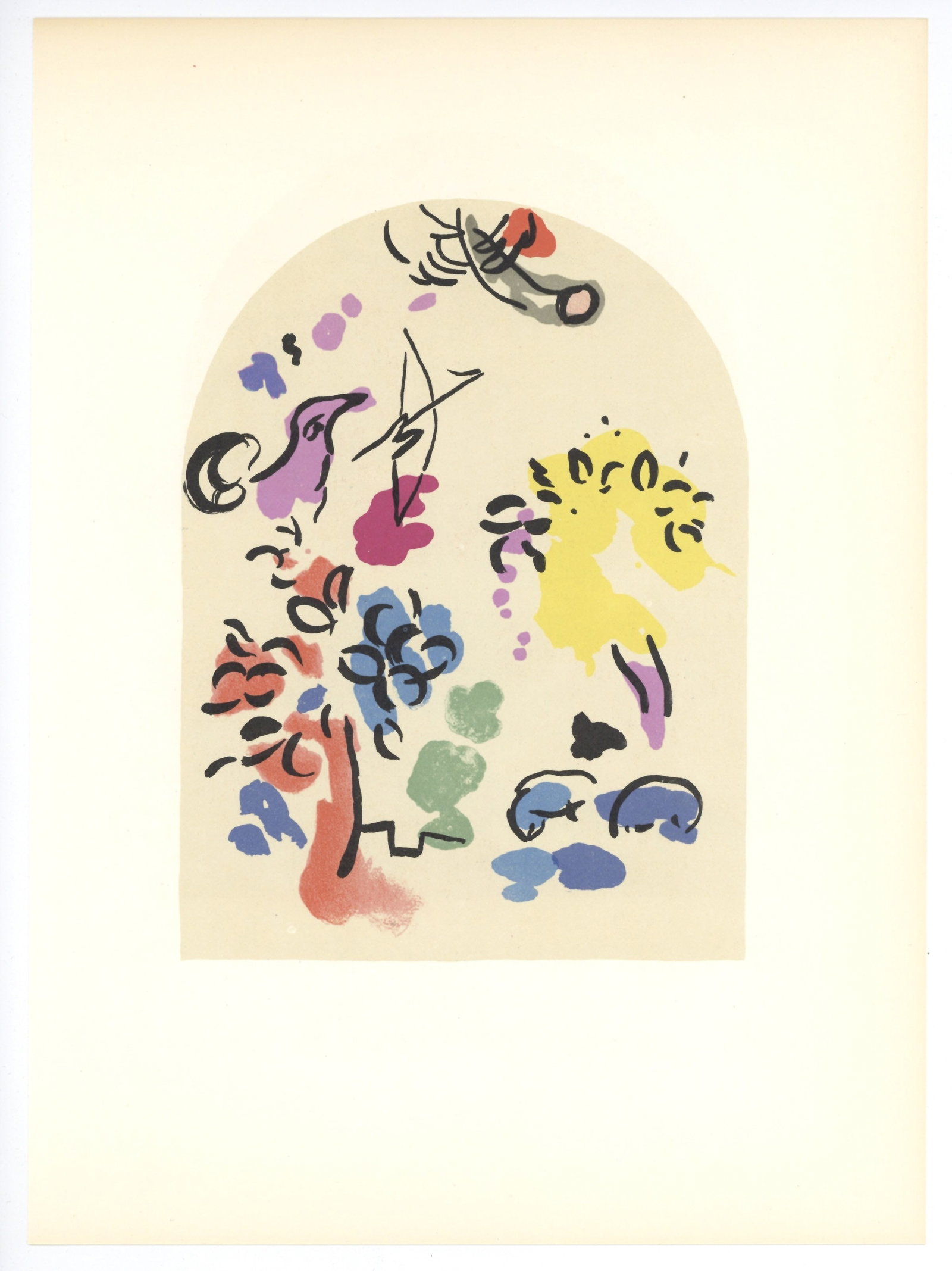 Marc Chagall "Tribe of Joseph" Jerusalem Windows lithograph (1 of 1)