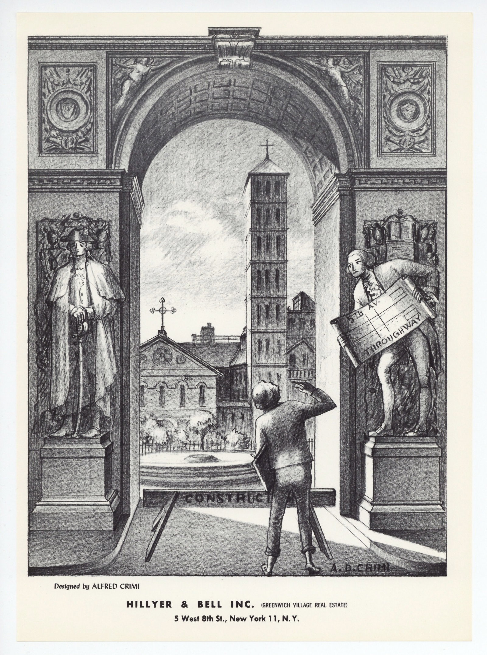 Alfred D. Crimi original lithograph: Title: Alfred D. Crimi original lithograph Description: Medium: original lithograph. This lithograph was printed in 1955 for the "Improvisations" portfolio, and published by the Artists Equity