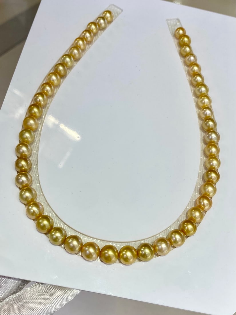 South Sea Golden Pearl Pearl Necklace - 3