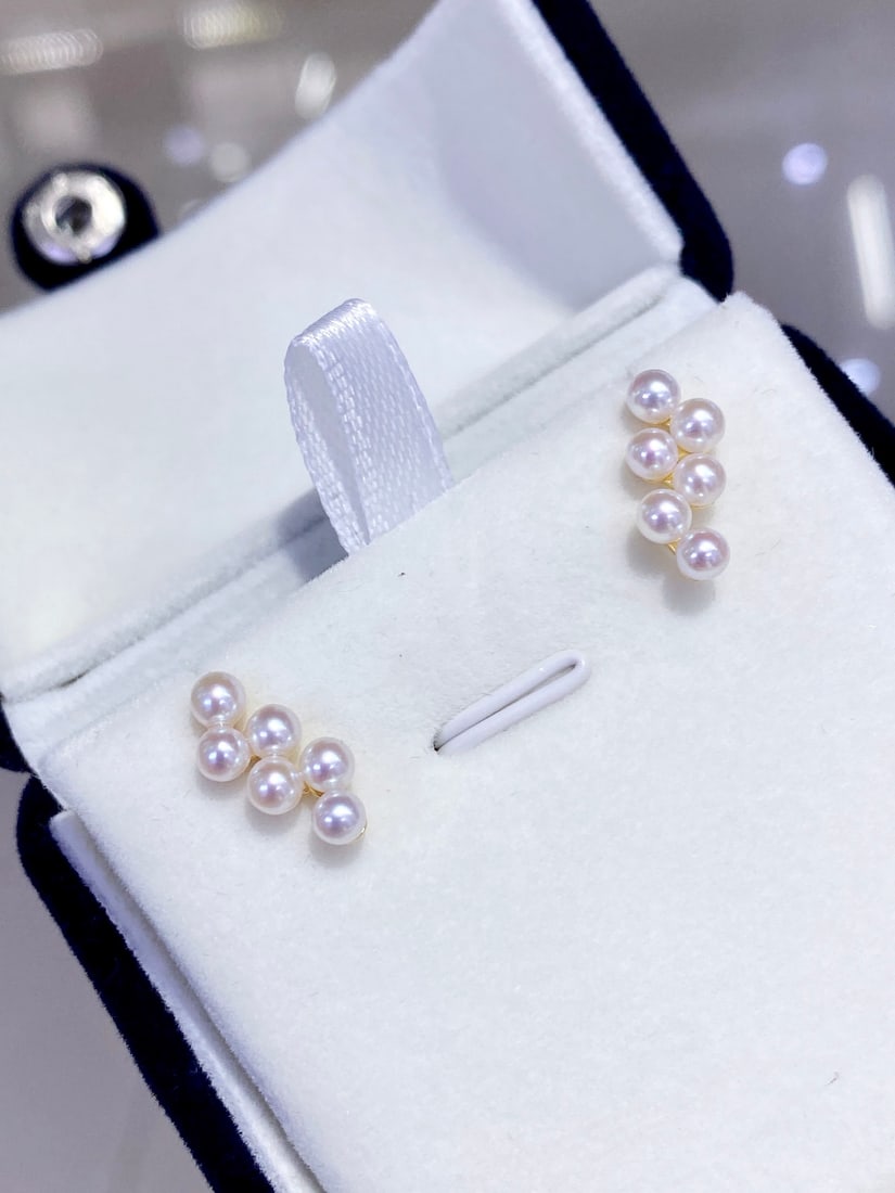Freshwater pearl earrings - 2