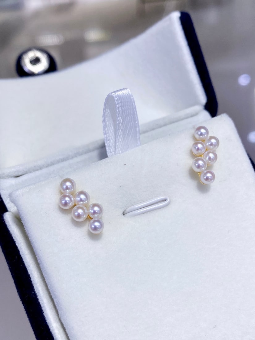 Freshwater pearl earrings - 5