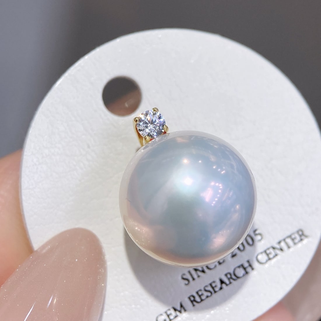 18K Gold Edison Pearl Pendant (chain not included) - 4