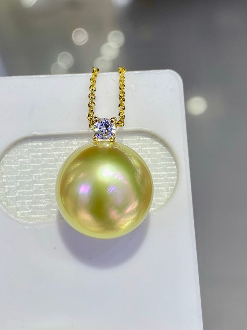 18k South Sea pearl necklace - 2