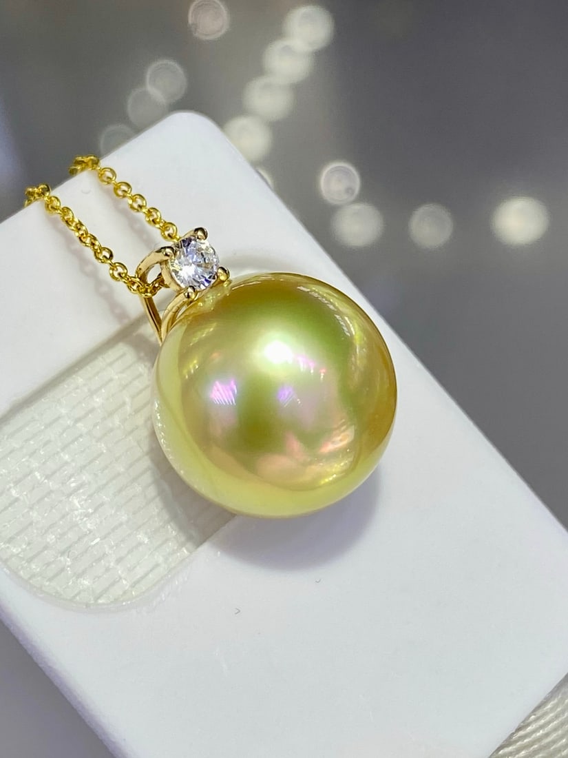 18k South Sea pearl necklace - 3