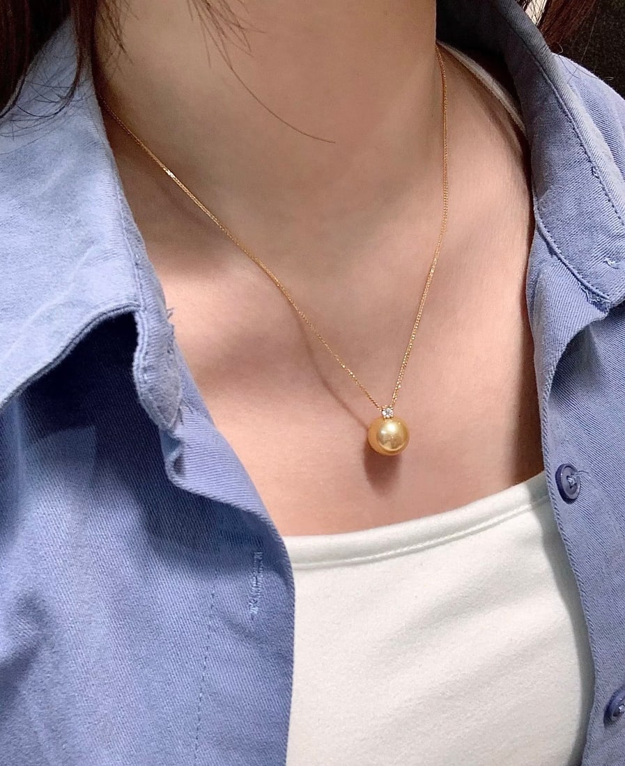 18k South Sea pearl necklace - 6