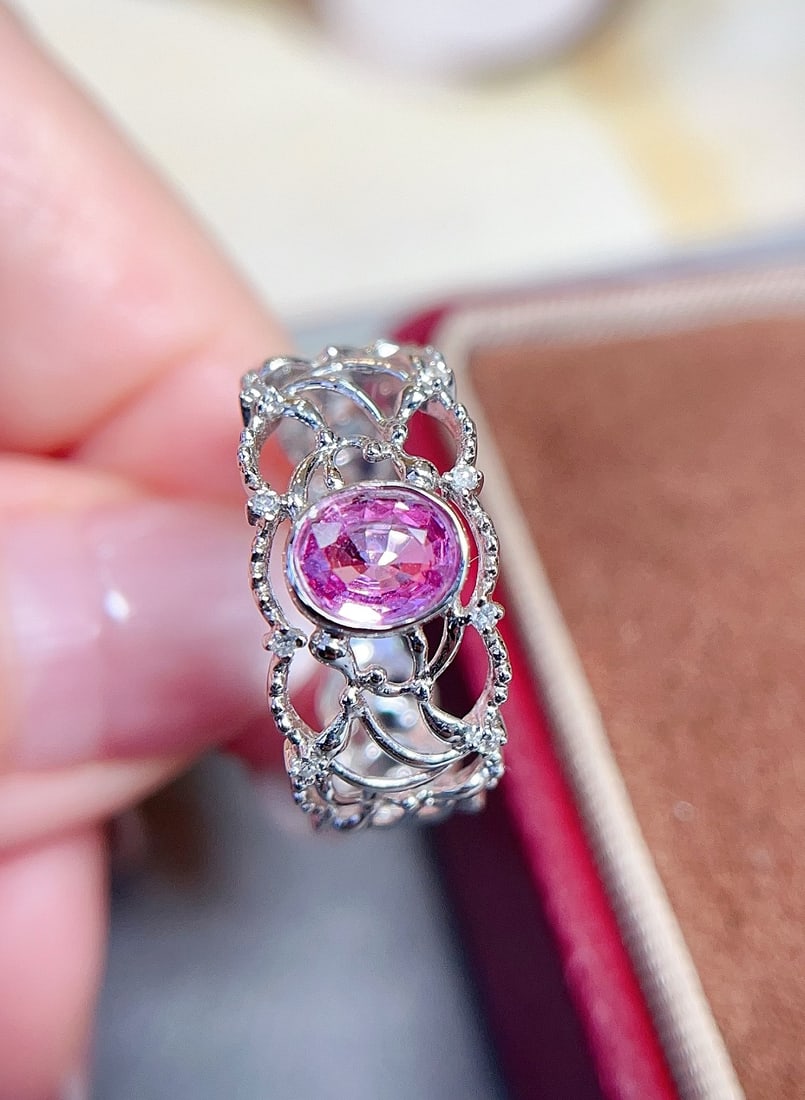 18K gold sapphire ring - 3
