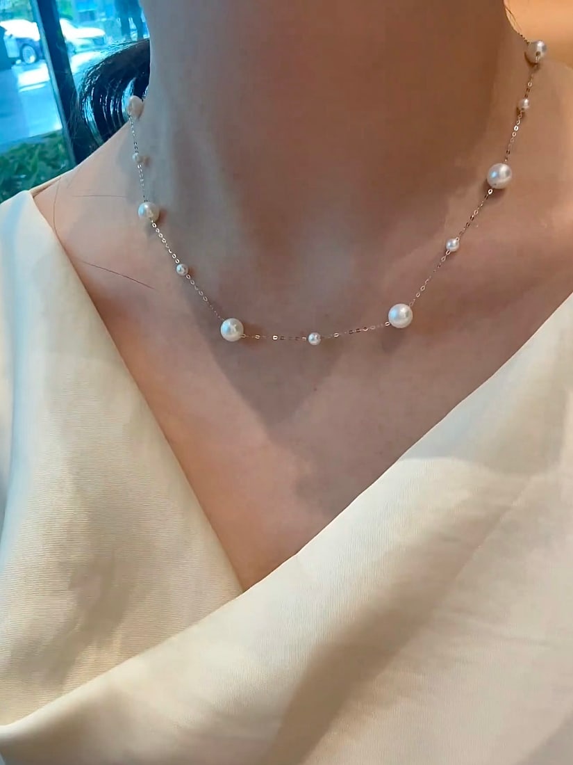 Freshwater pearl necklace - 6