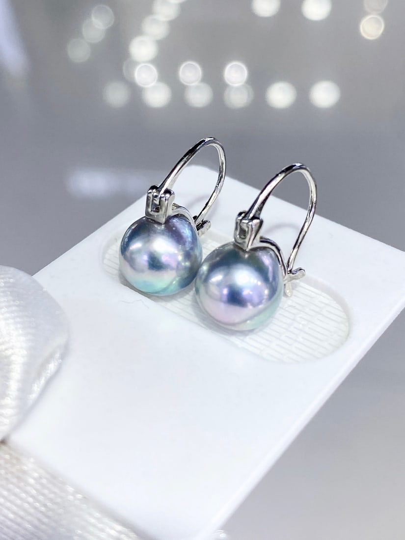 Silver Akoya Pearl Earrings - 2