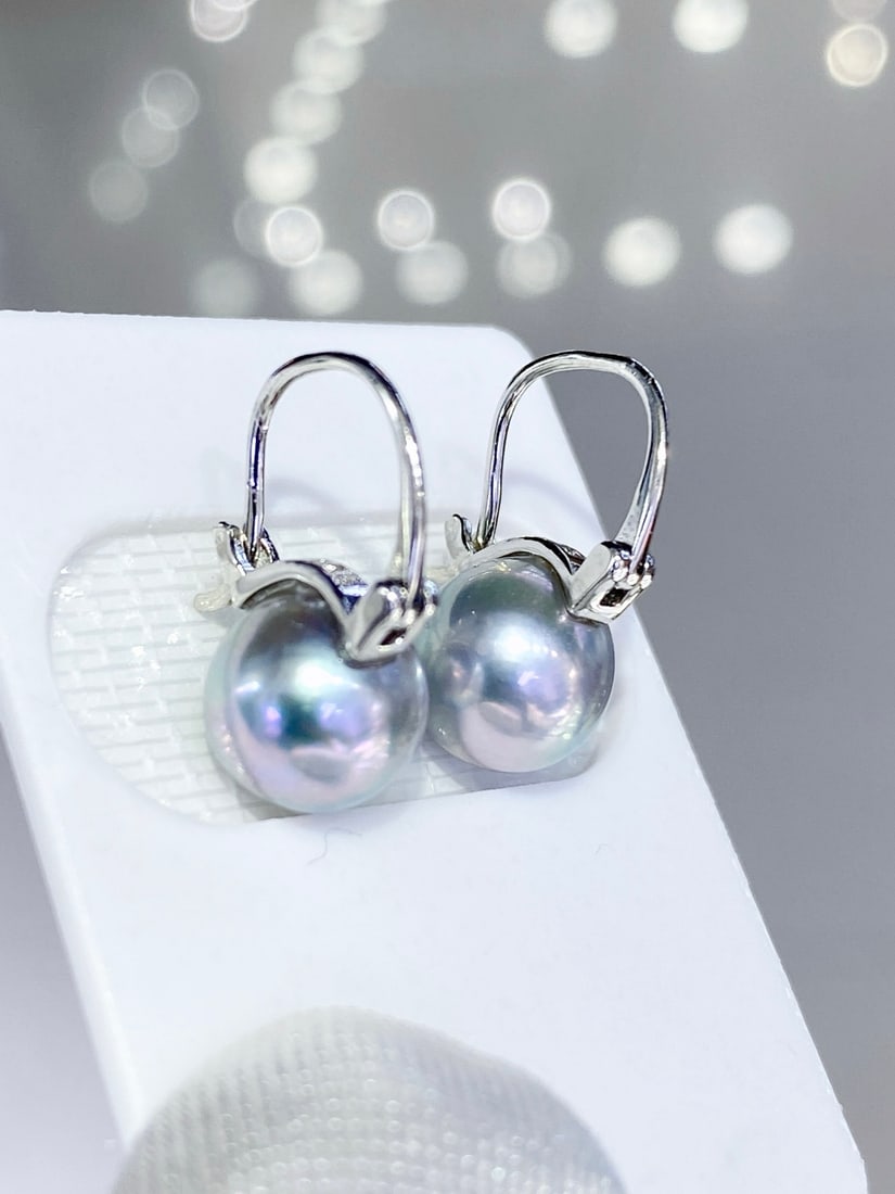 Silver Akoya Pearl Earrings - 4