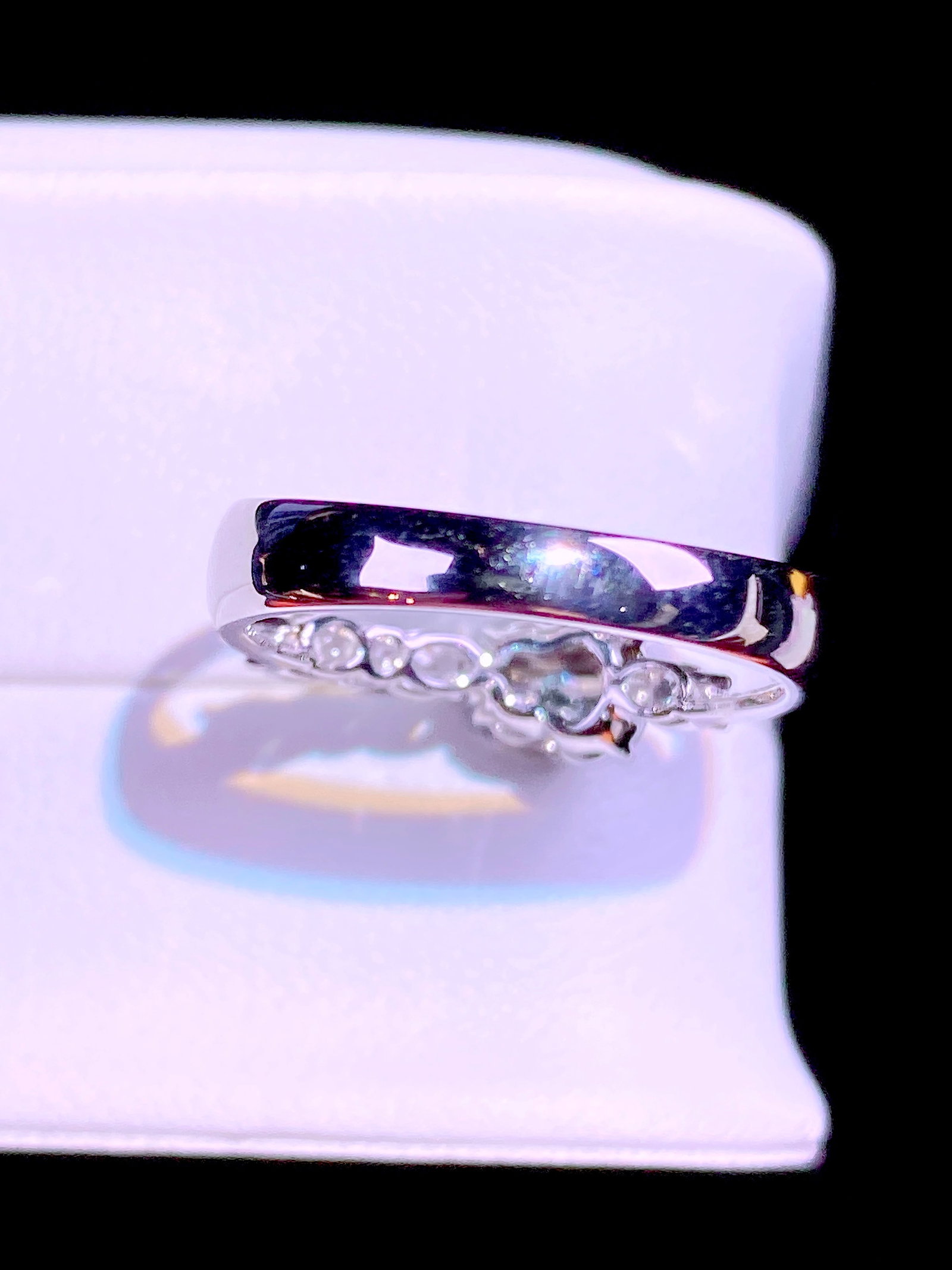 Natural jadeite high ice gourd ring - 5