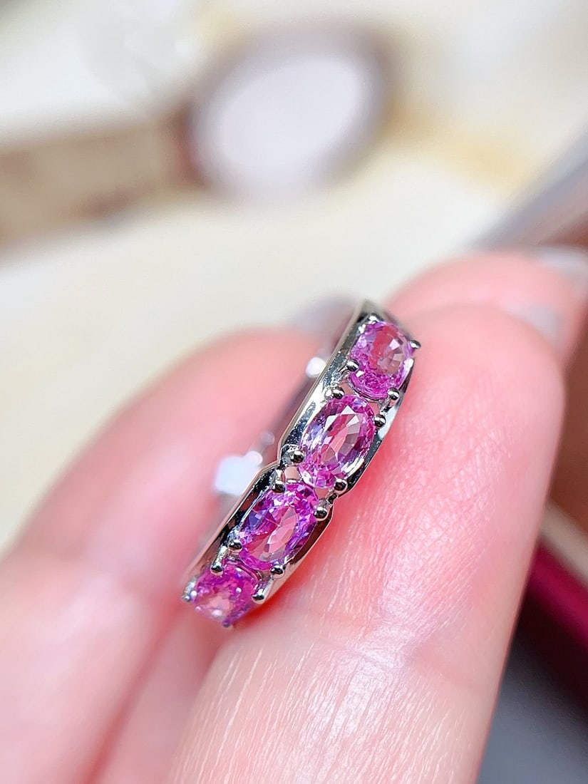 18K gold sapphire ring - 3