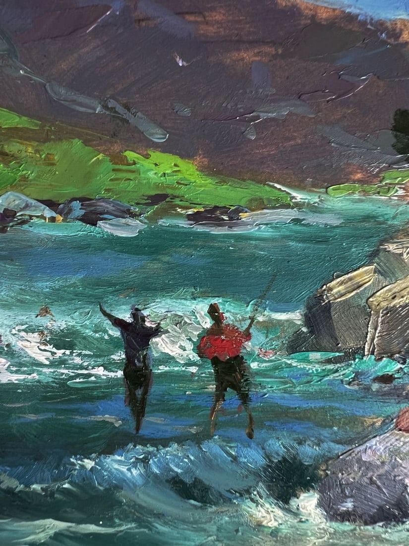 Oil painting River in the mountains Yuriy Suprunchuk - 9