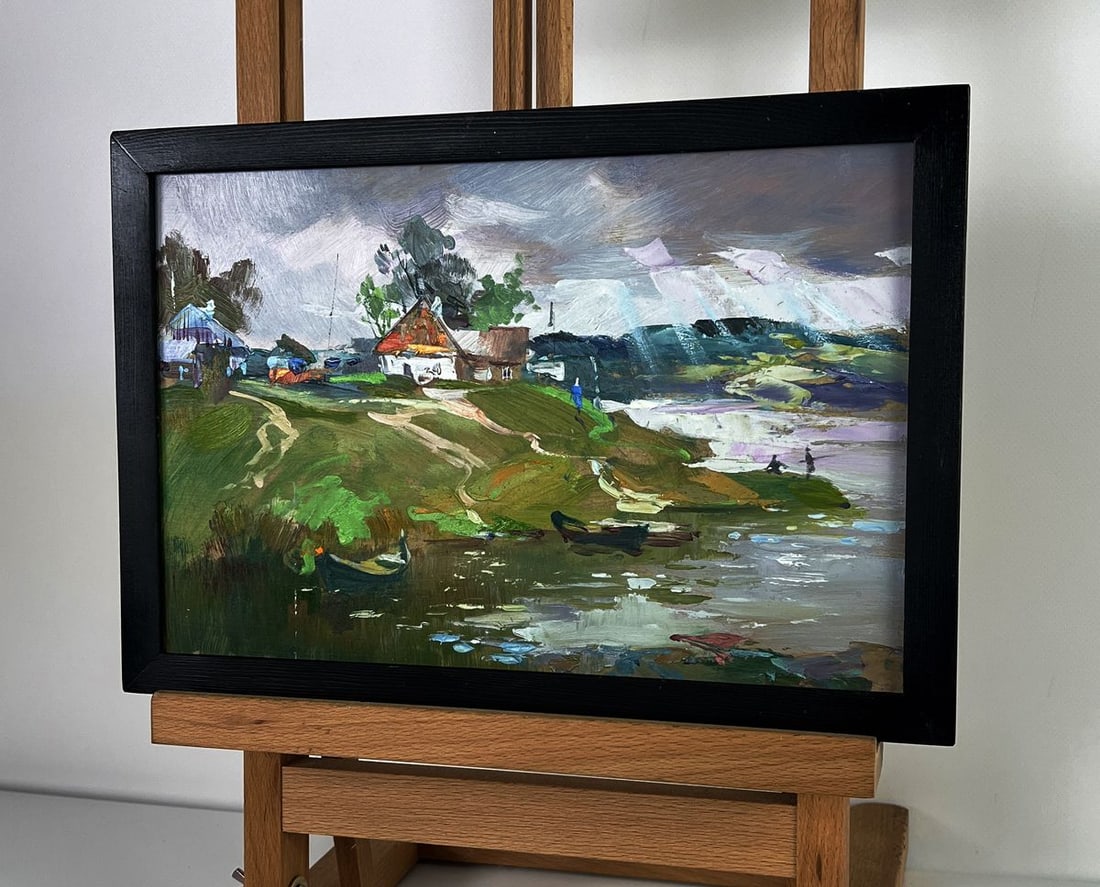Oil painting A river near the village Yuriy Suprunchuk - 2