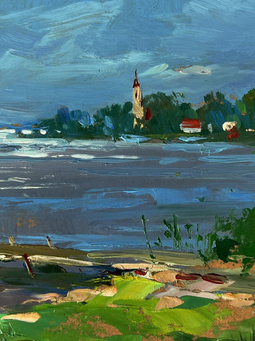 Oil painting Bridge by the river Yuriy Suprunchuk - 6